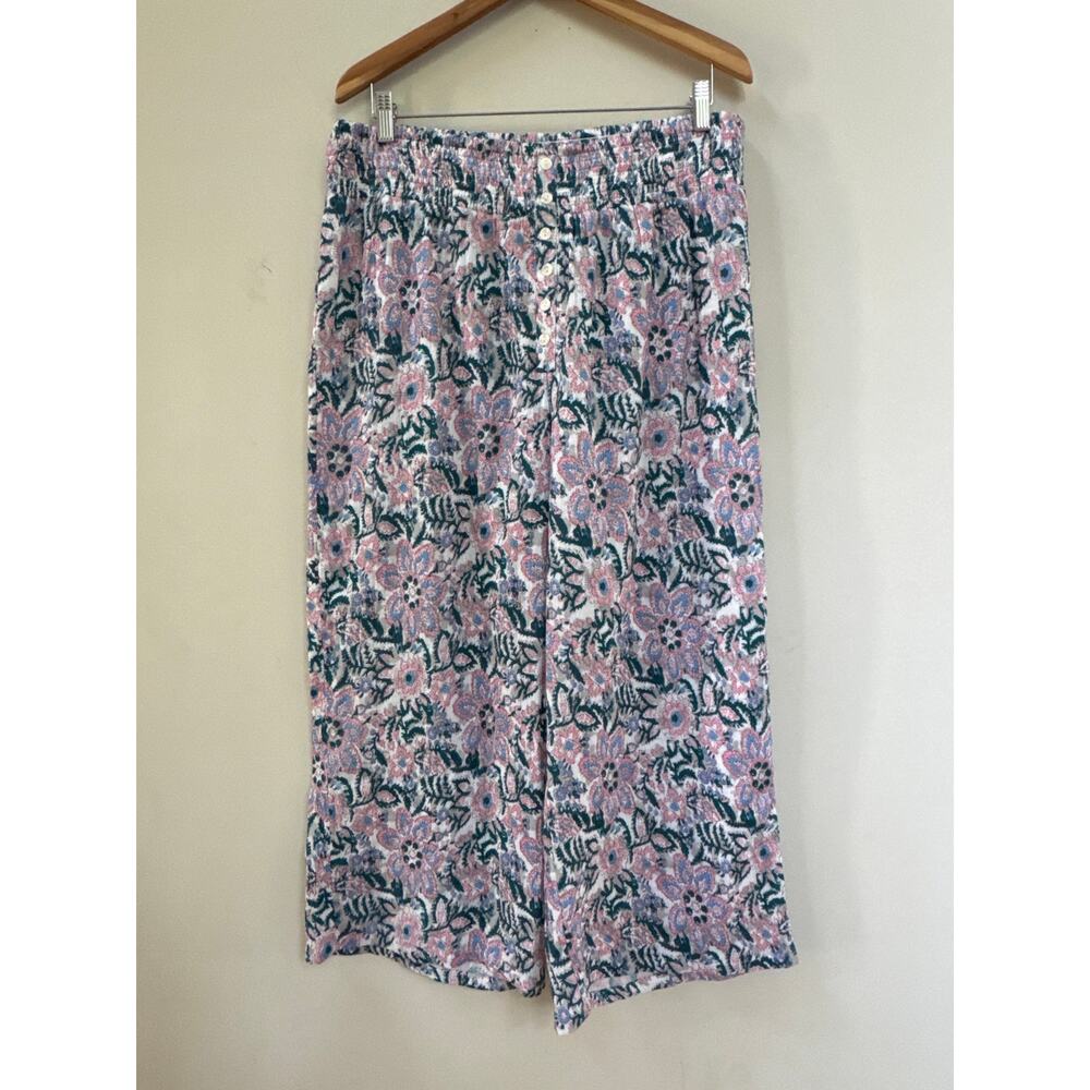 Sundance Women’s ZOLA Pull On Pants Floral  Cotton Boho PXL Beach Boho